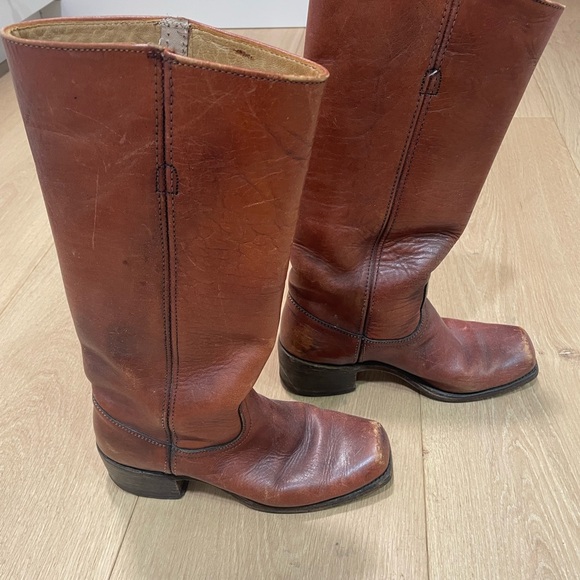 Priced to sell ! Gorgeous Vintage Frye classic Campus distressed Leather size 6 - Picture 11 of 16